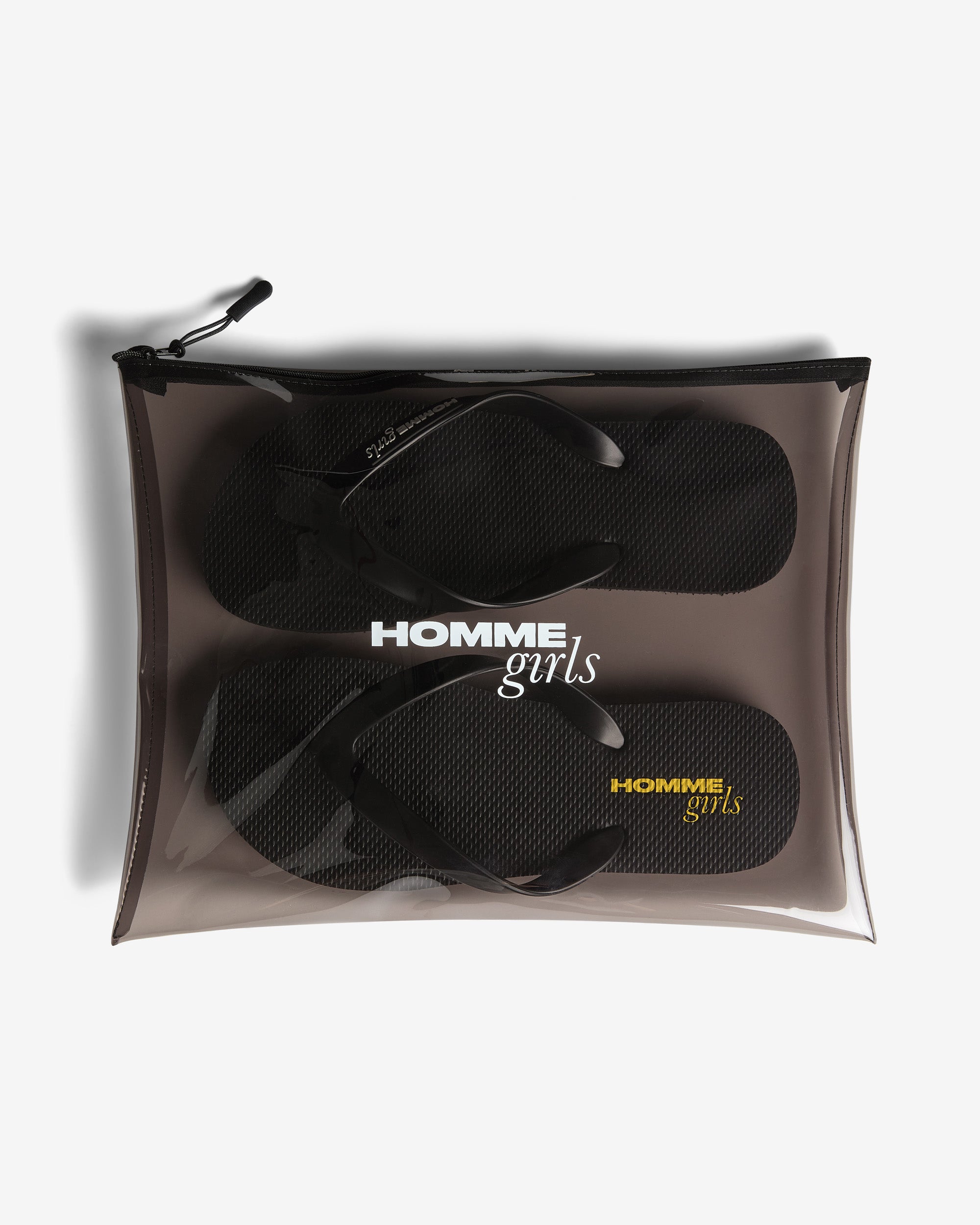 HommeGirls Flip Flops in Black