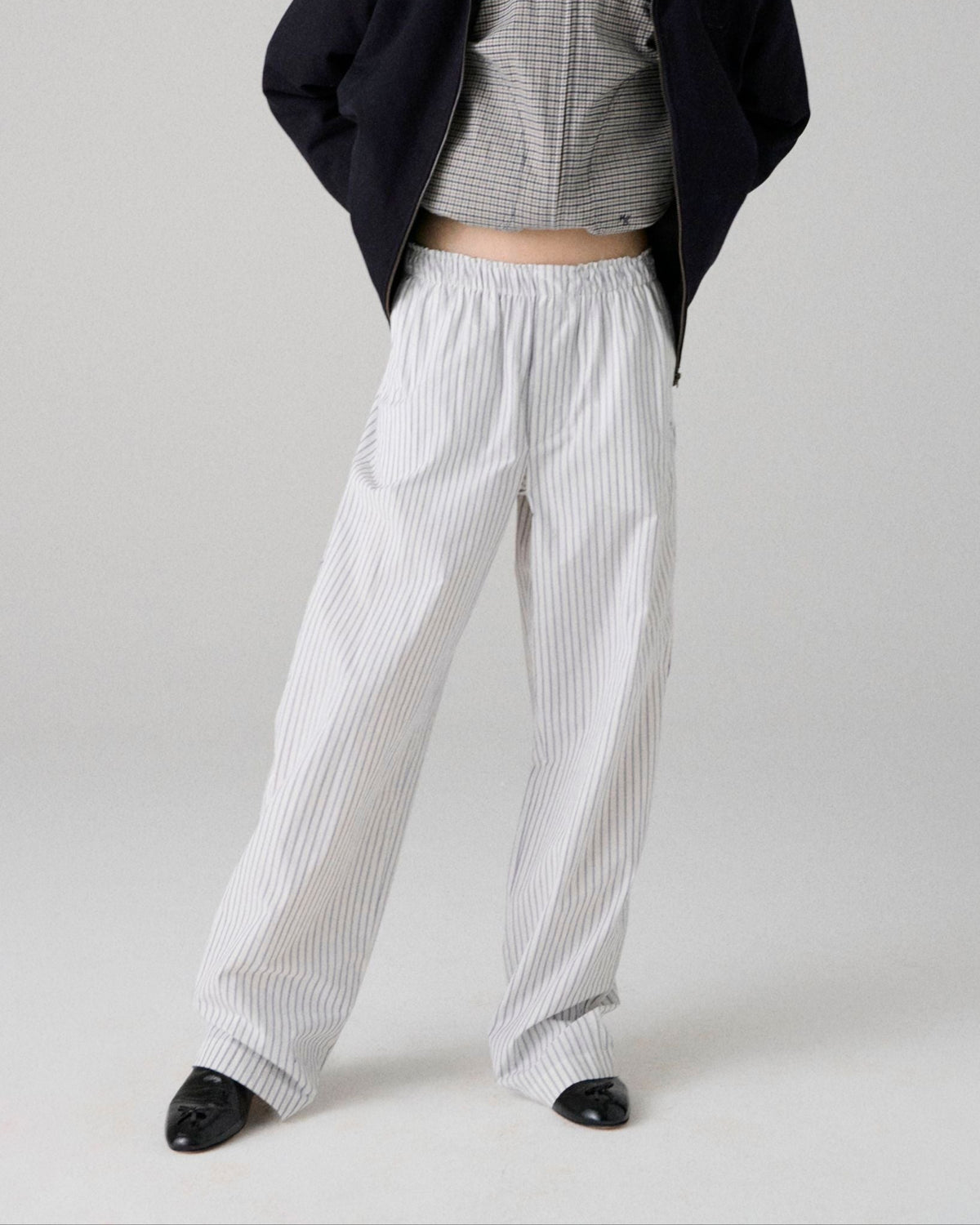 Pajama Pant in Oxford Yellow Stripe