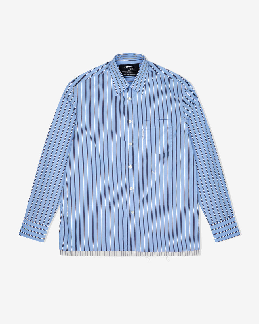 Mini Shirtdress in Japanese Blue Stripe