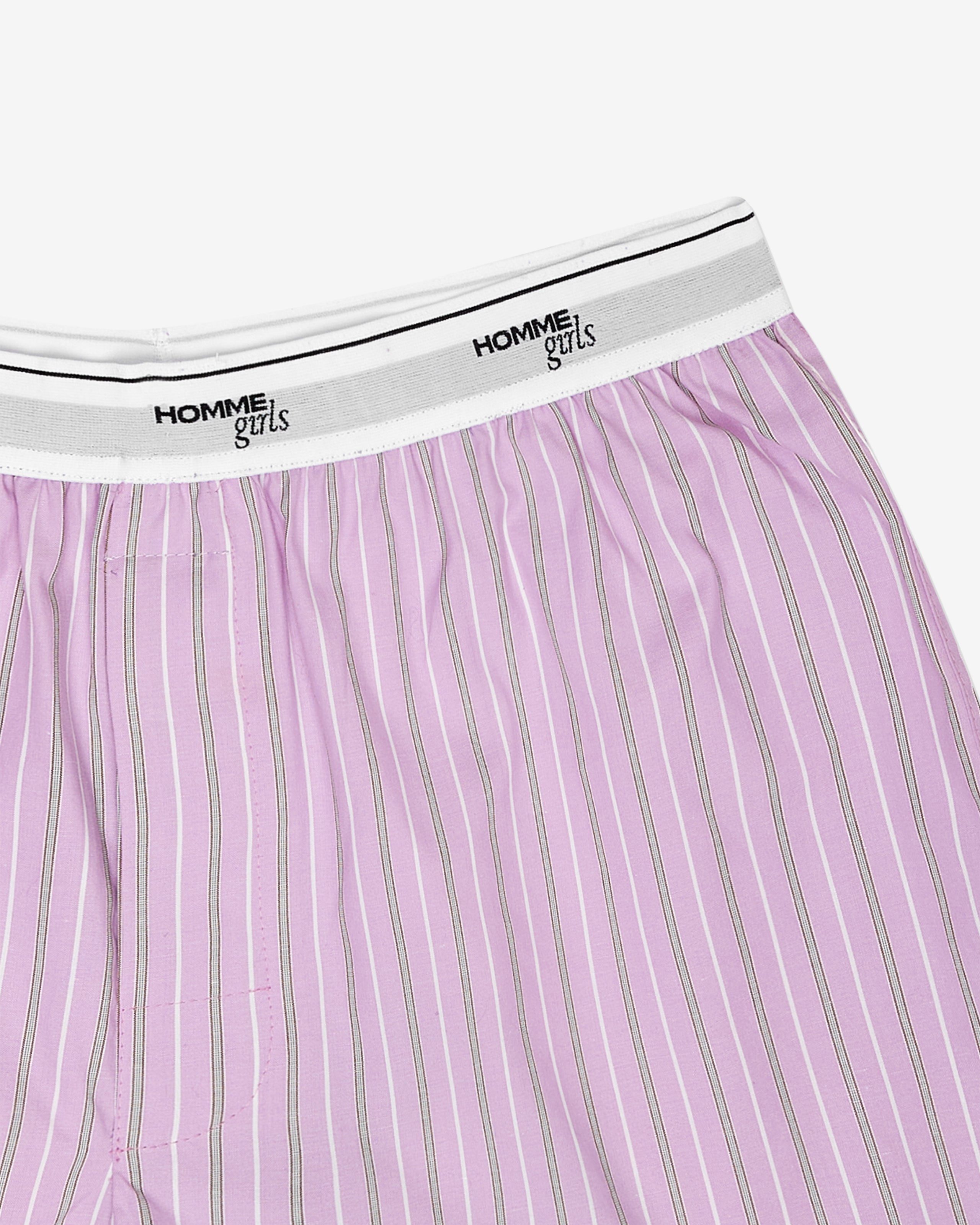 Boxer Shorts in Lavender Stripe