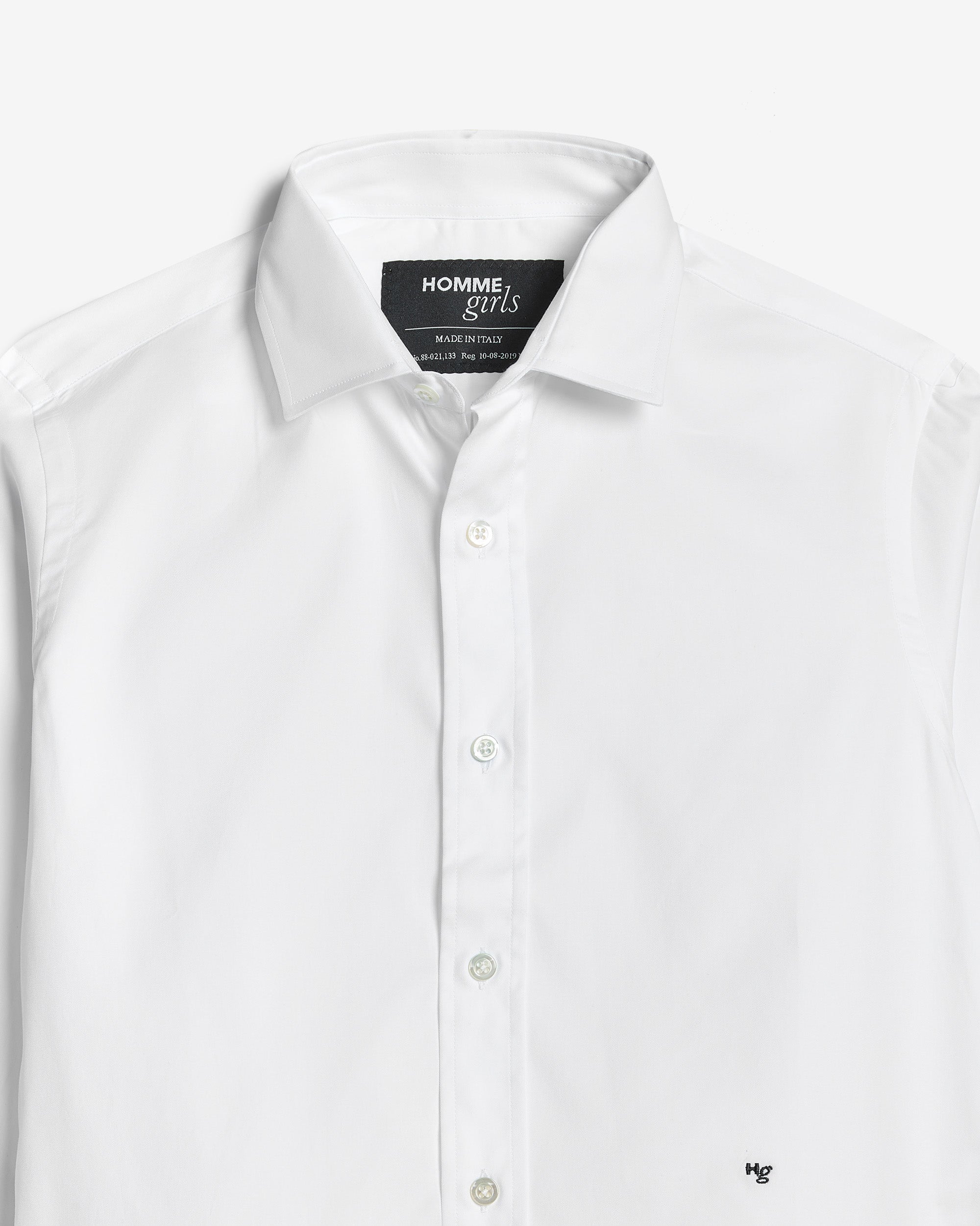 HOMME girls CLASSIC SHIRT白　Sサイズ Classic Shirt in White – HOMMEGIRLS