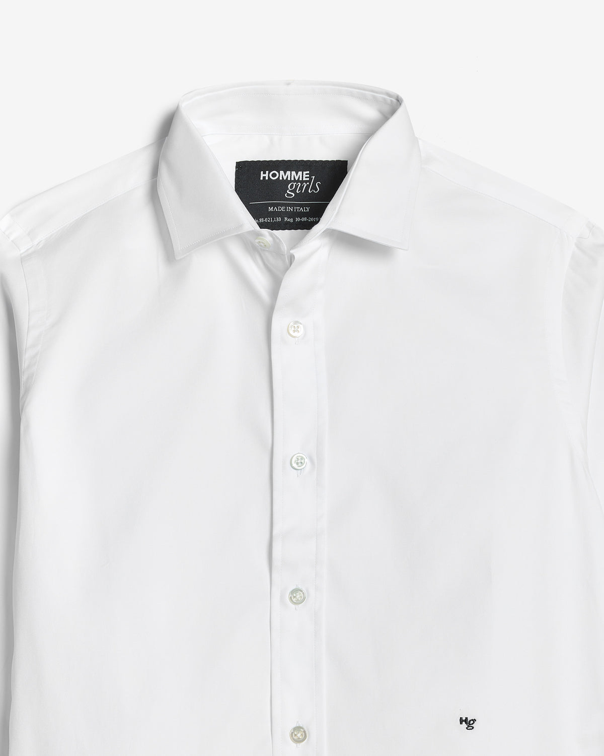 Hommegirls Classic Shirt in White Medium / White Hommegirls Classic Shirt in White Medium / White