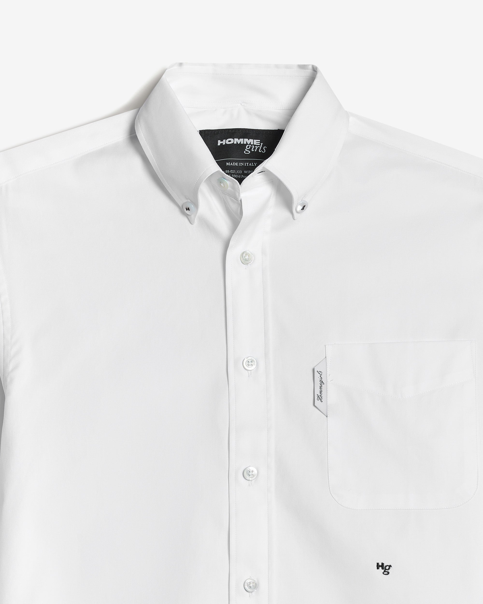 HOMME girls CLASSIC SHIRT白　Sサイズ Classic Shirt in White – HOMMEGIRLS