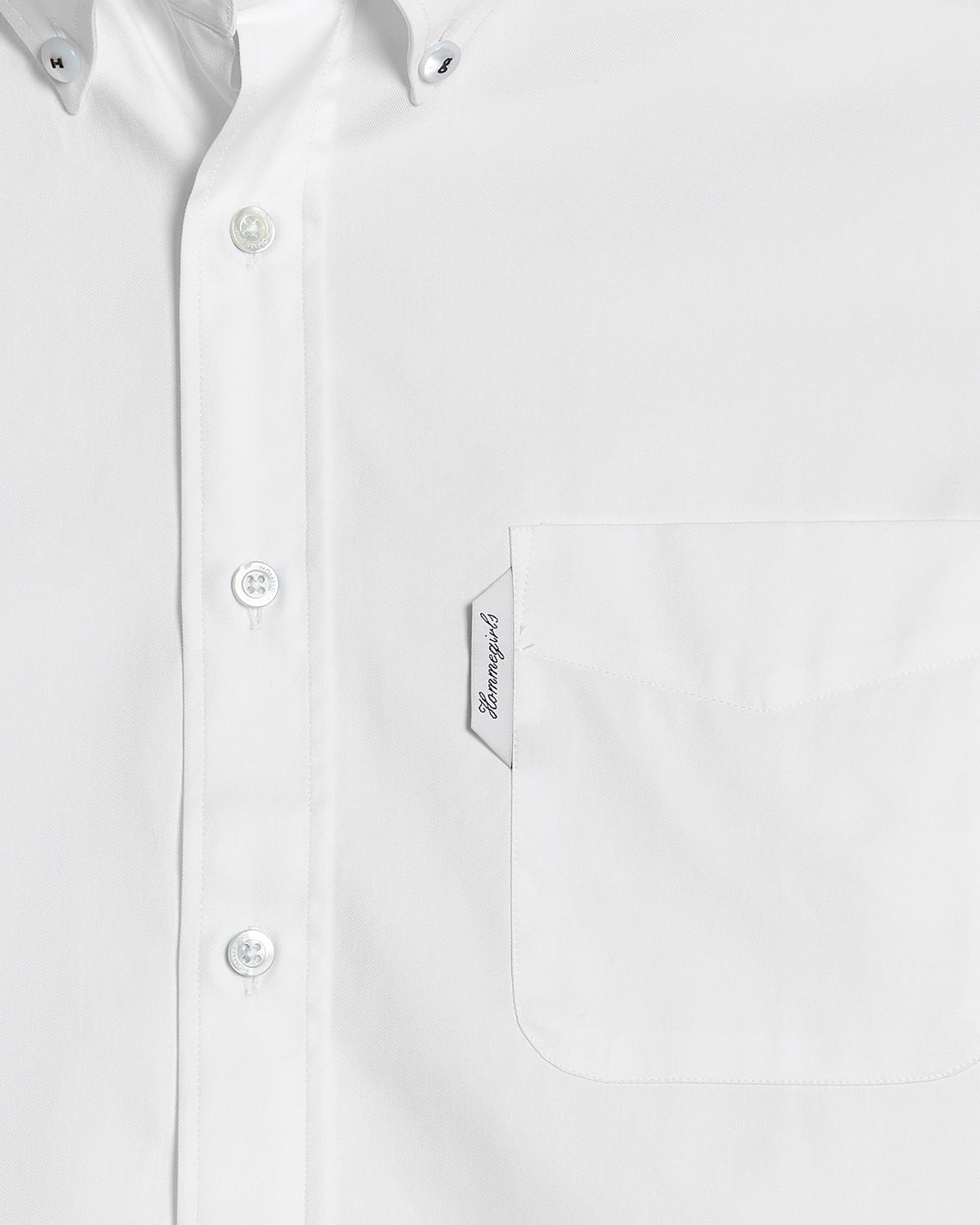 Oxford Shirt in White Poplin