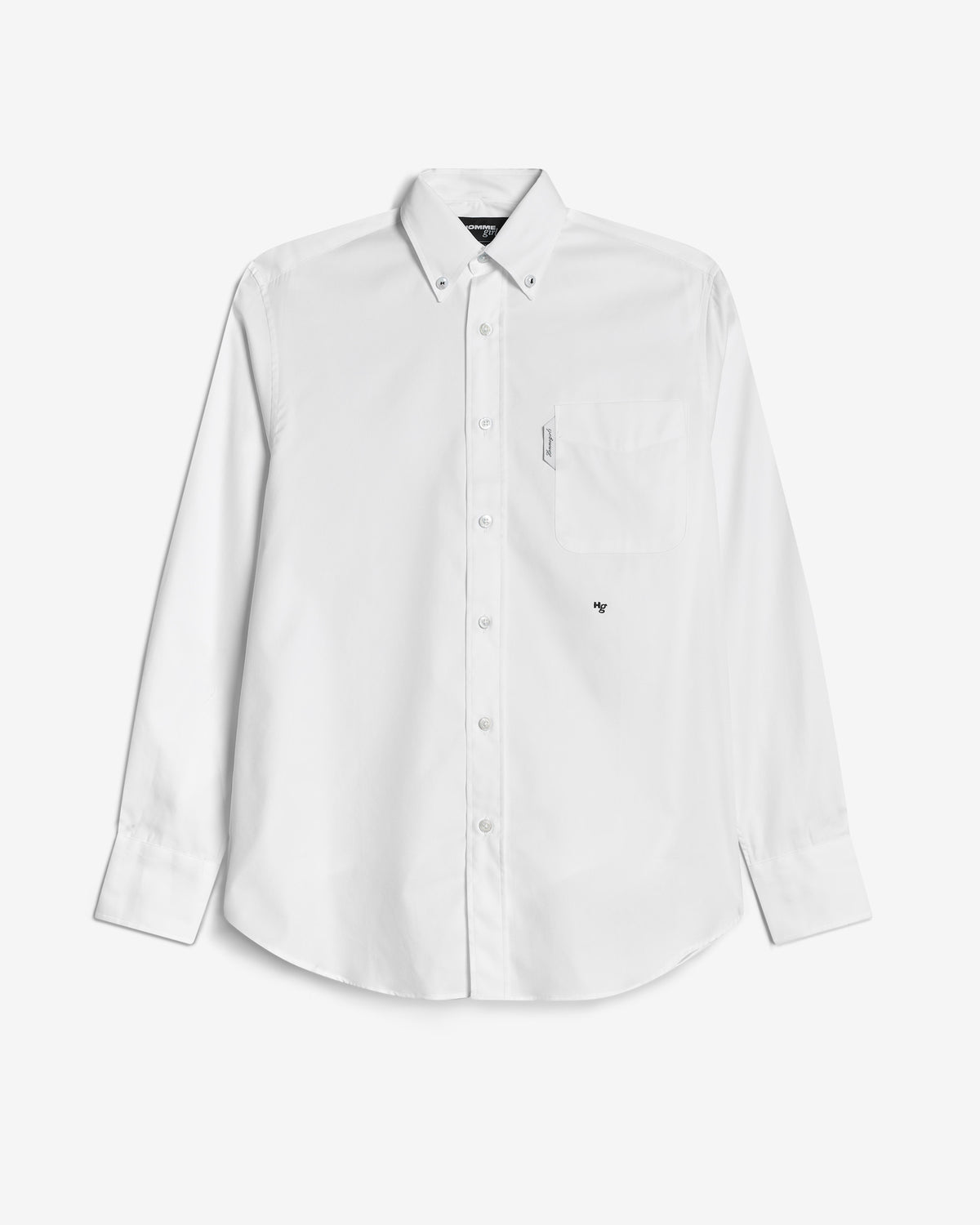 Oxford Shirt in White Poplin