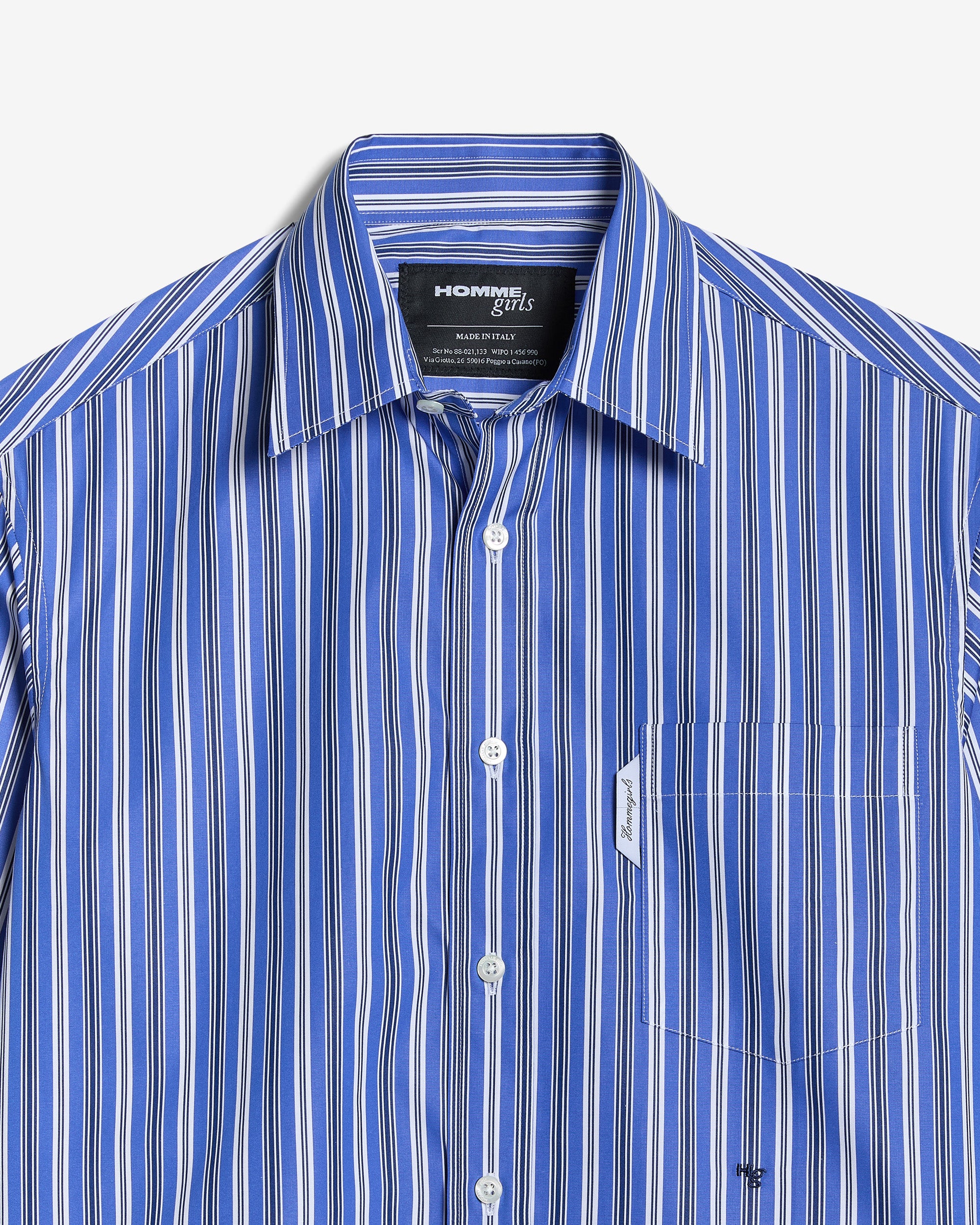 Classic Shirt in Blue Porto Stripe – HOMMEGIRLS