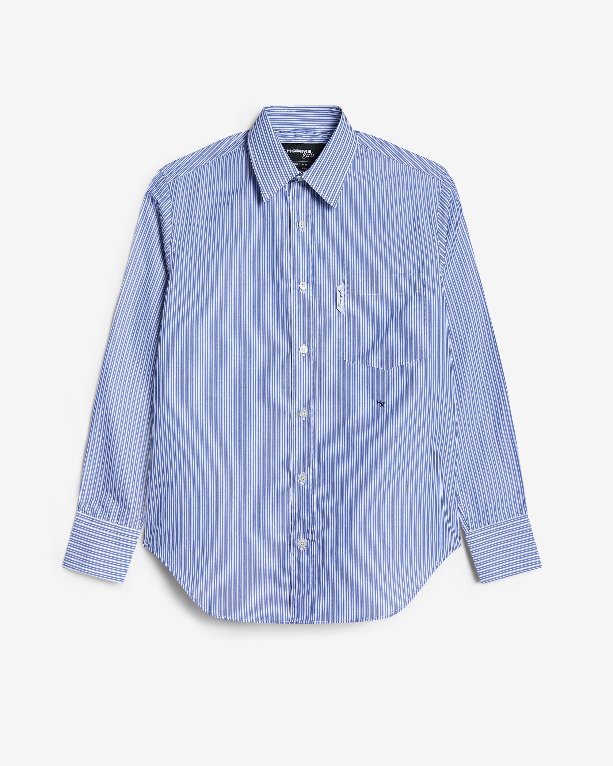 Classic Shirt in Blue Mini Stripe – HOMMEGIRLS