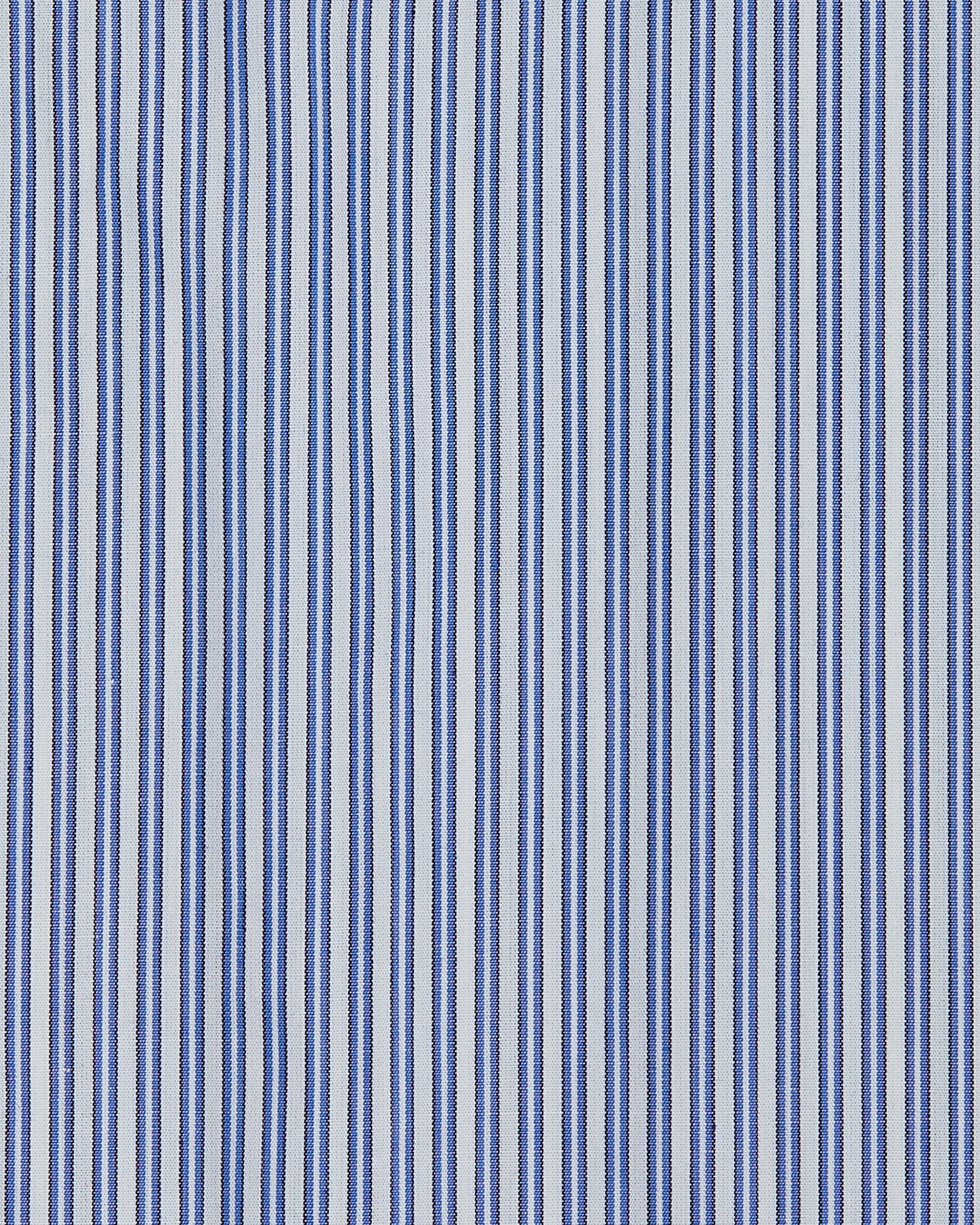 Patchwork Shirt in Blue Stripe Combo