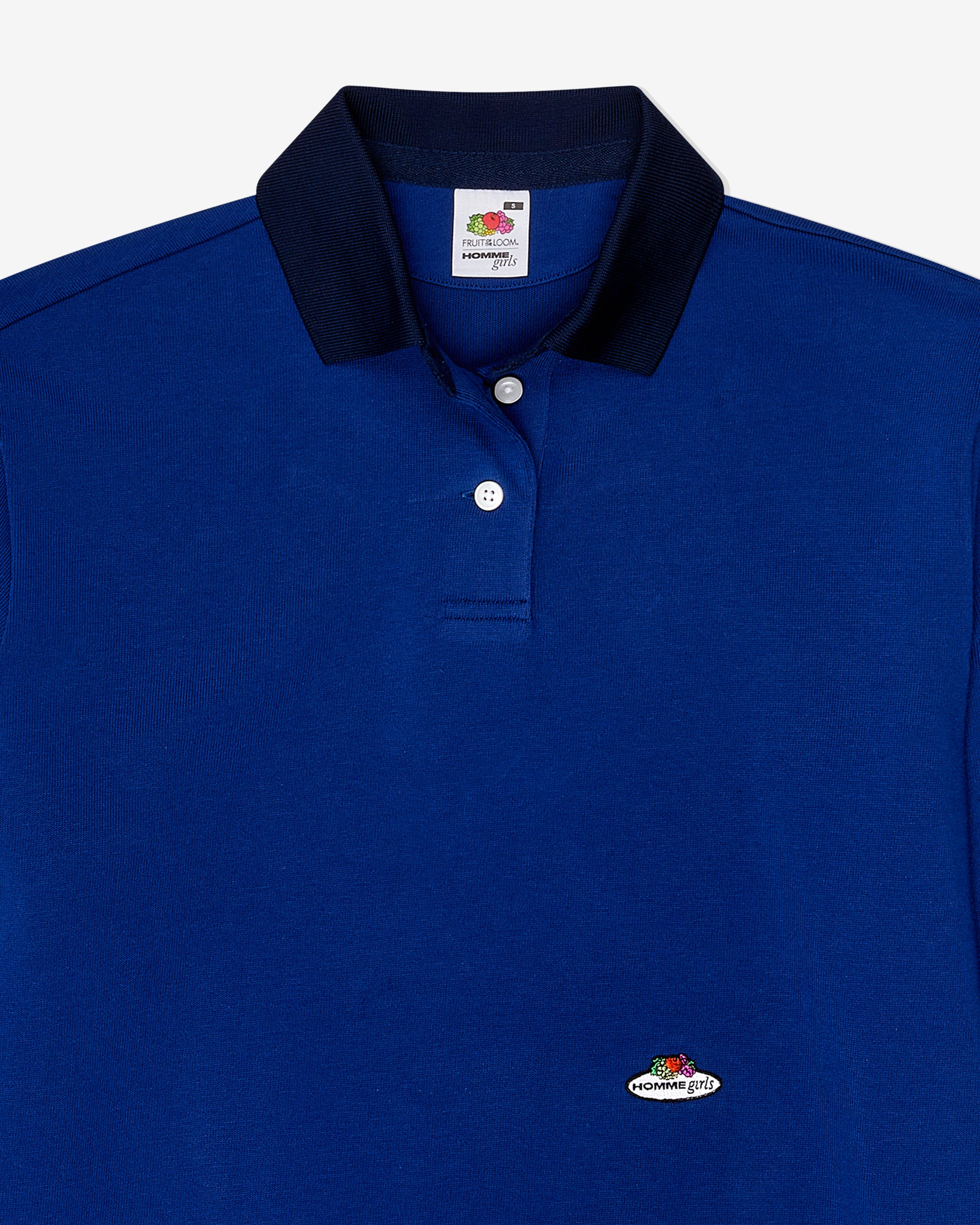 HommeGirls x Fruit Of The Loom Polo in Navy