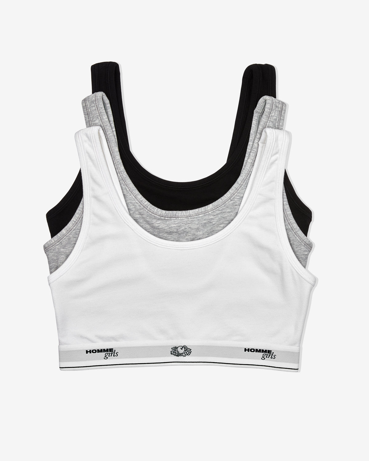 HommeGirls x Fruit Of The Loom Classic Tank Bra (3-Pack)
