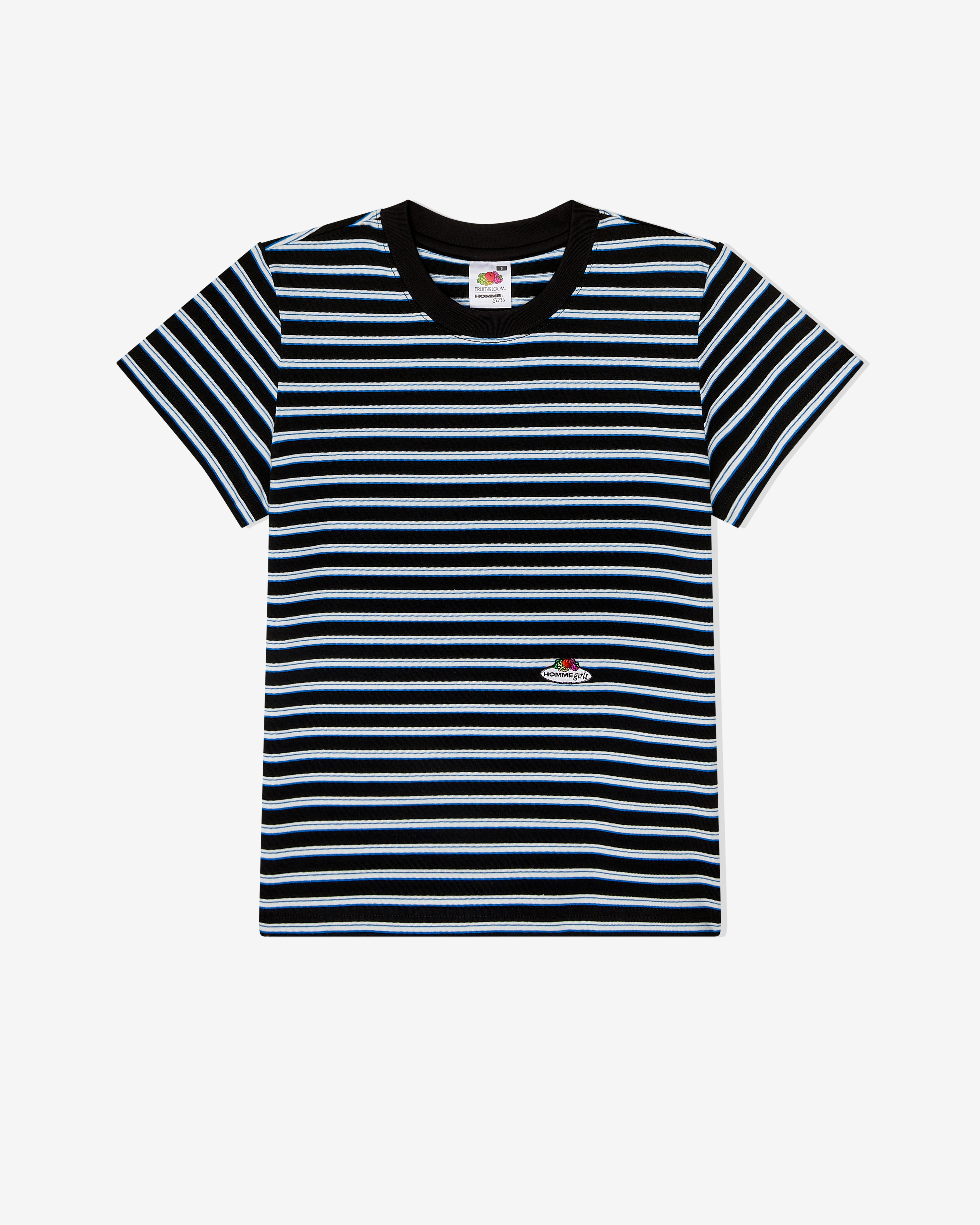 HommeGirls x Fruit Of The Loom Stripe Baby Tee – HOMMEGIRLS