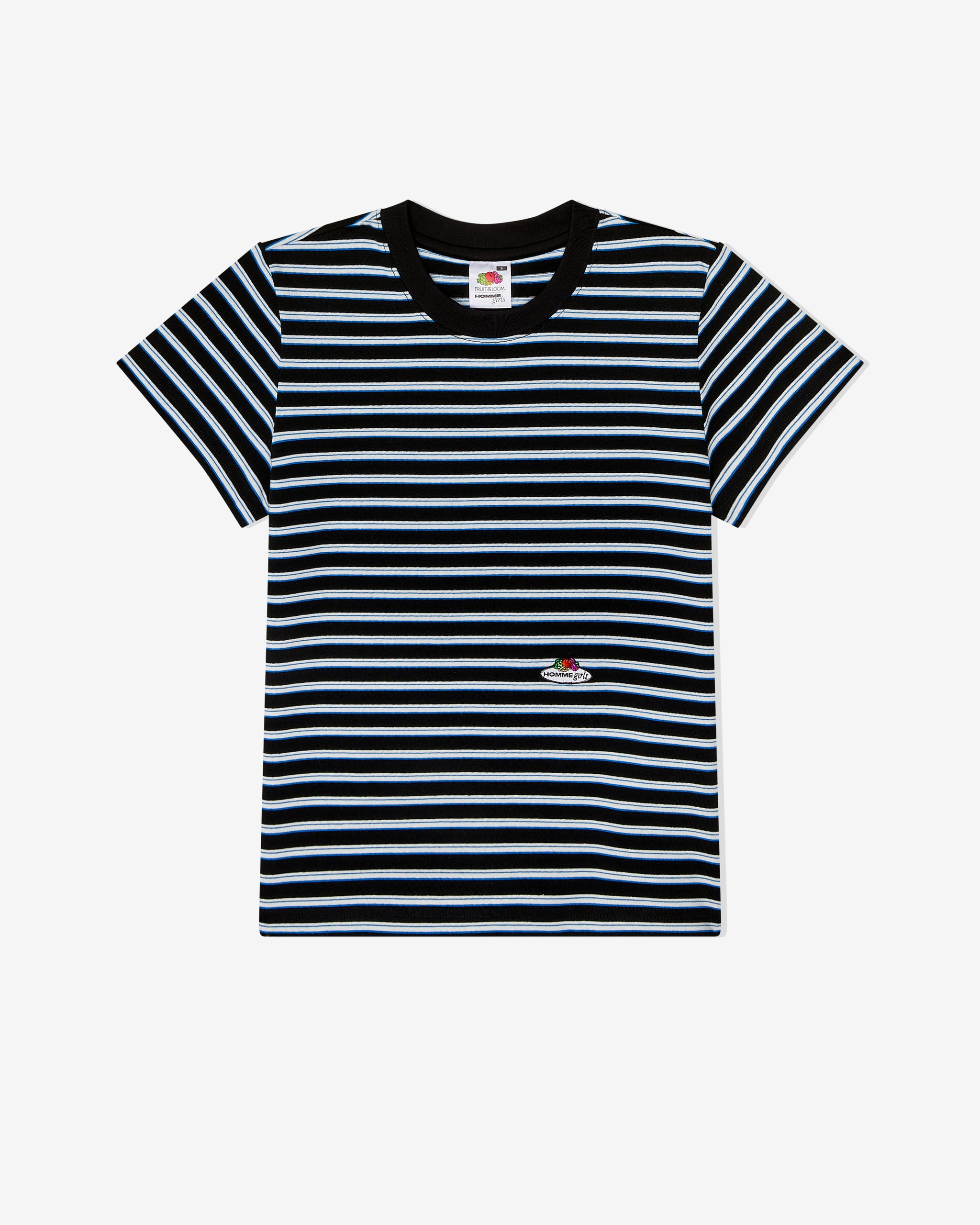 HommeGirls x Fruit Of The Loom Stripe Baby Tee