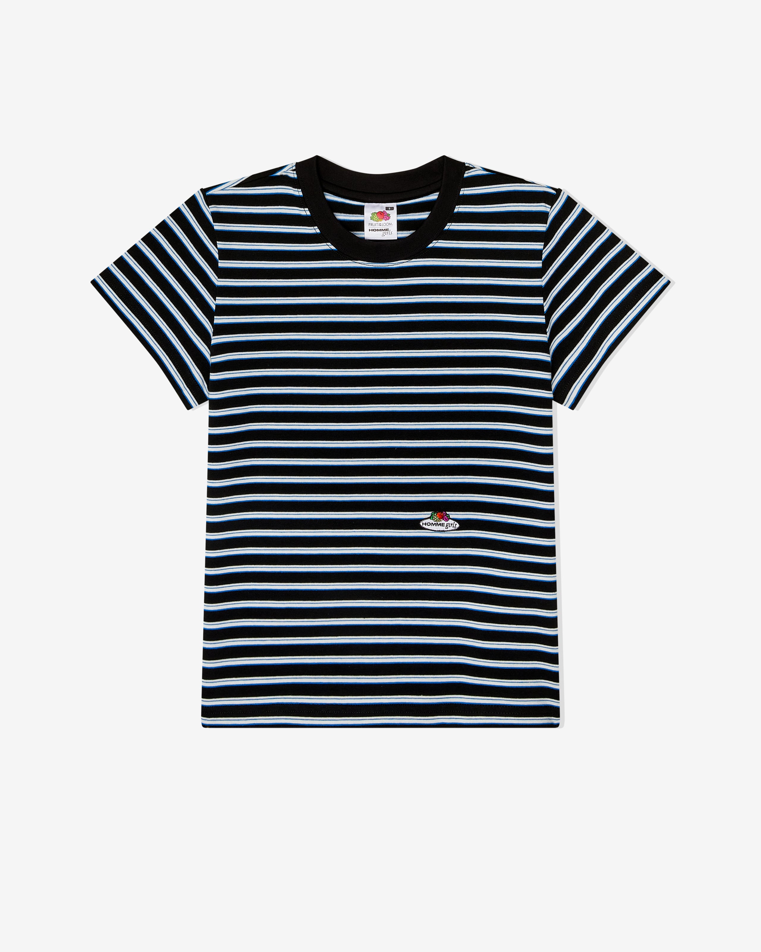 HommeGirls x Fruit Of The Loom Stripe Baby Tee