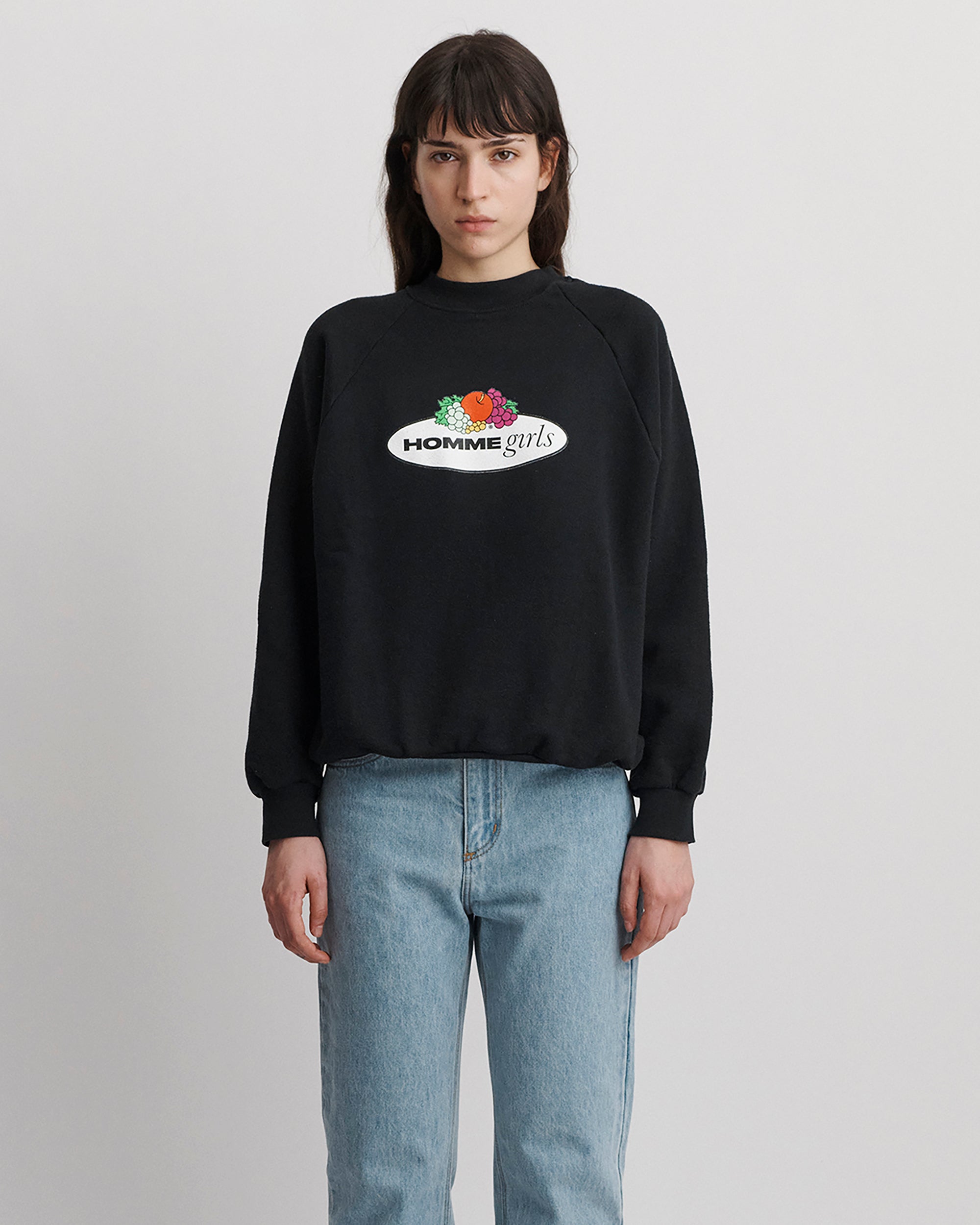 トップス 60s fruits of the loom smiley sweat N°17 Vintage Fruit of the Loom Upcycle Sweatshirt – HOMMEGIRLS