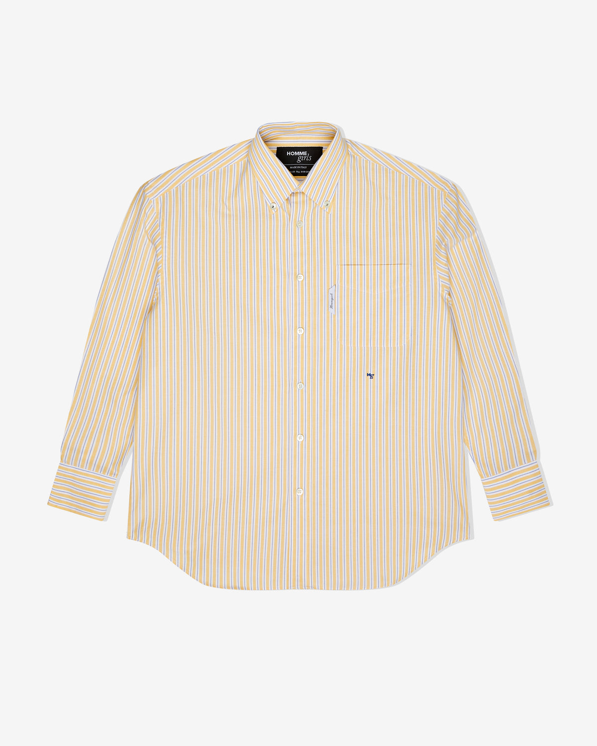 Oxford Shirt in Yellow Stripe