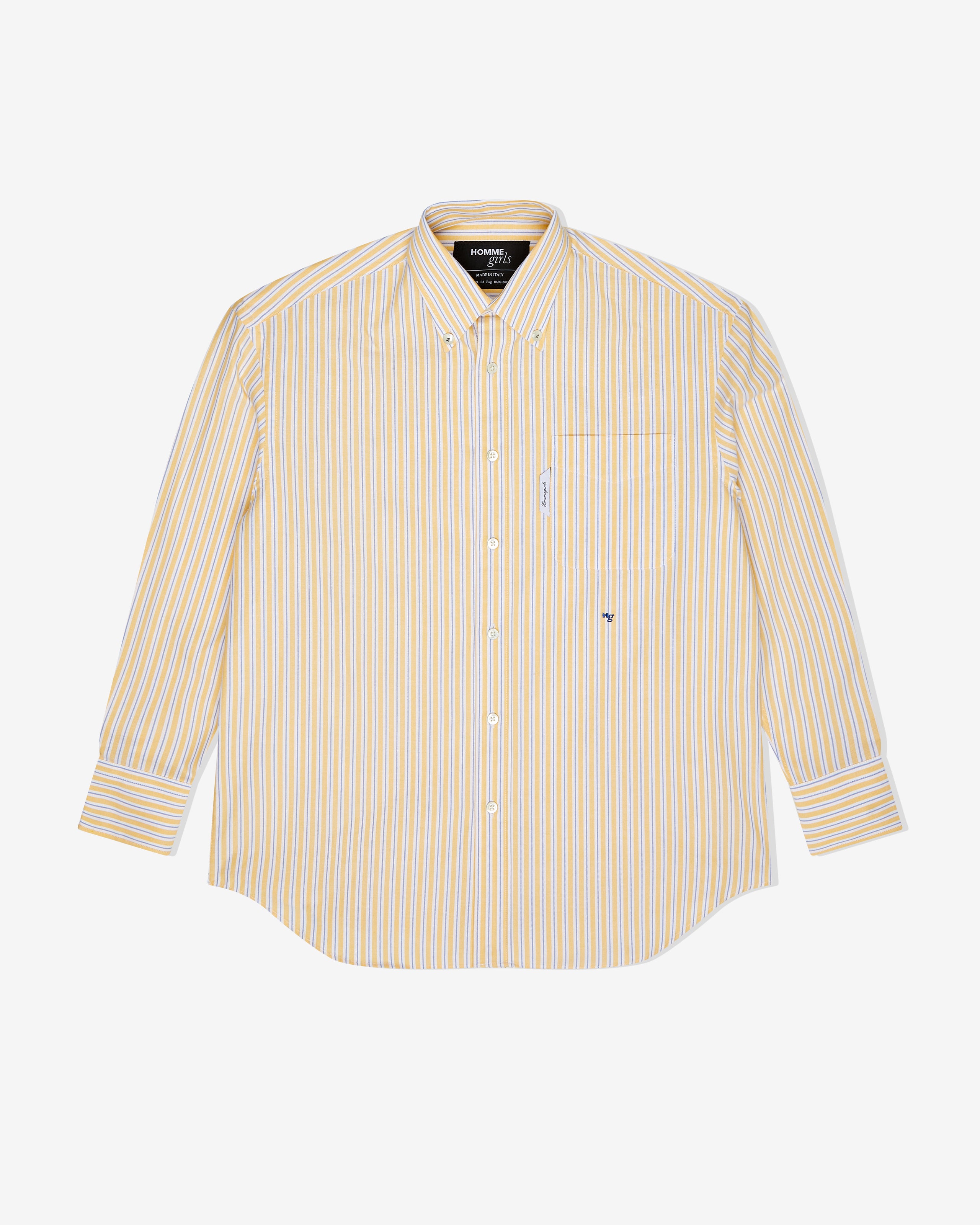 Oxford Shirt in Yellow Stripe