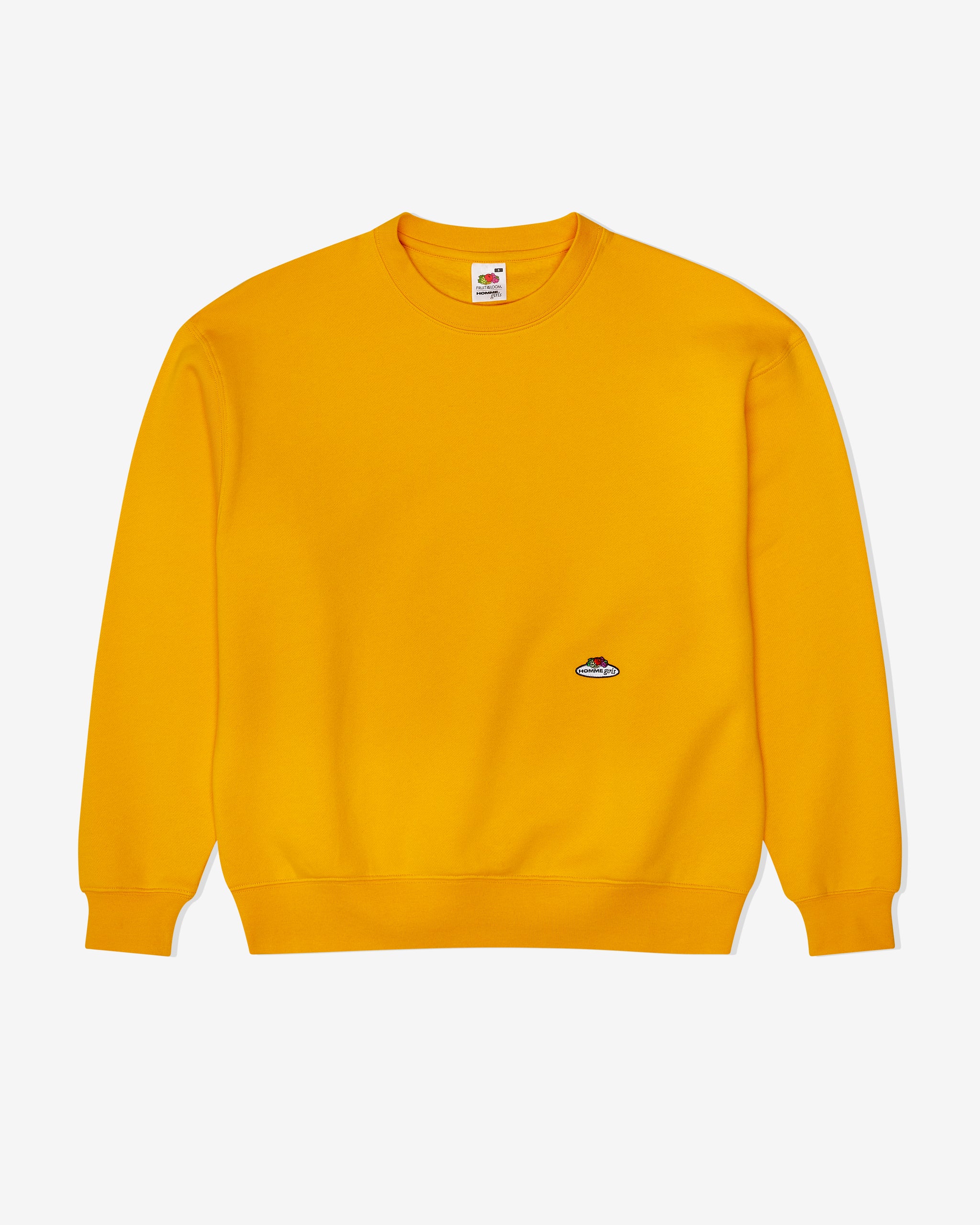 HommeGirls x Fruit Of The Loom Sweatshirt in Yellow