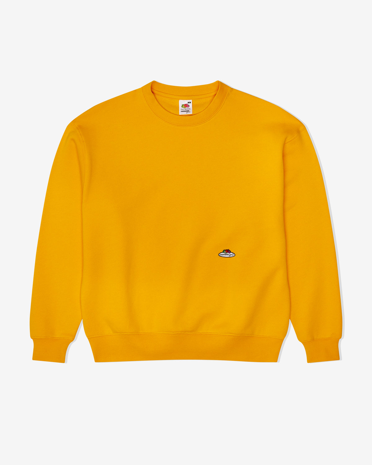 HommeGirls x Fruit Of The Loom Sweatshirt in Yellow
