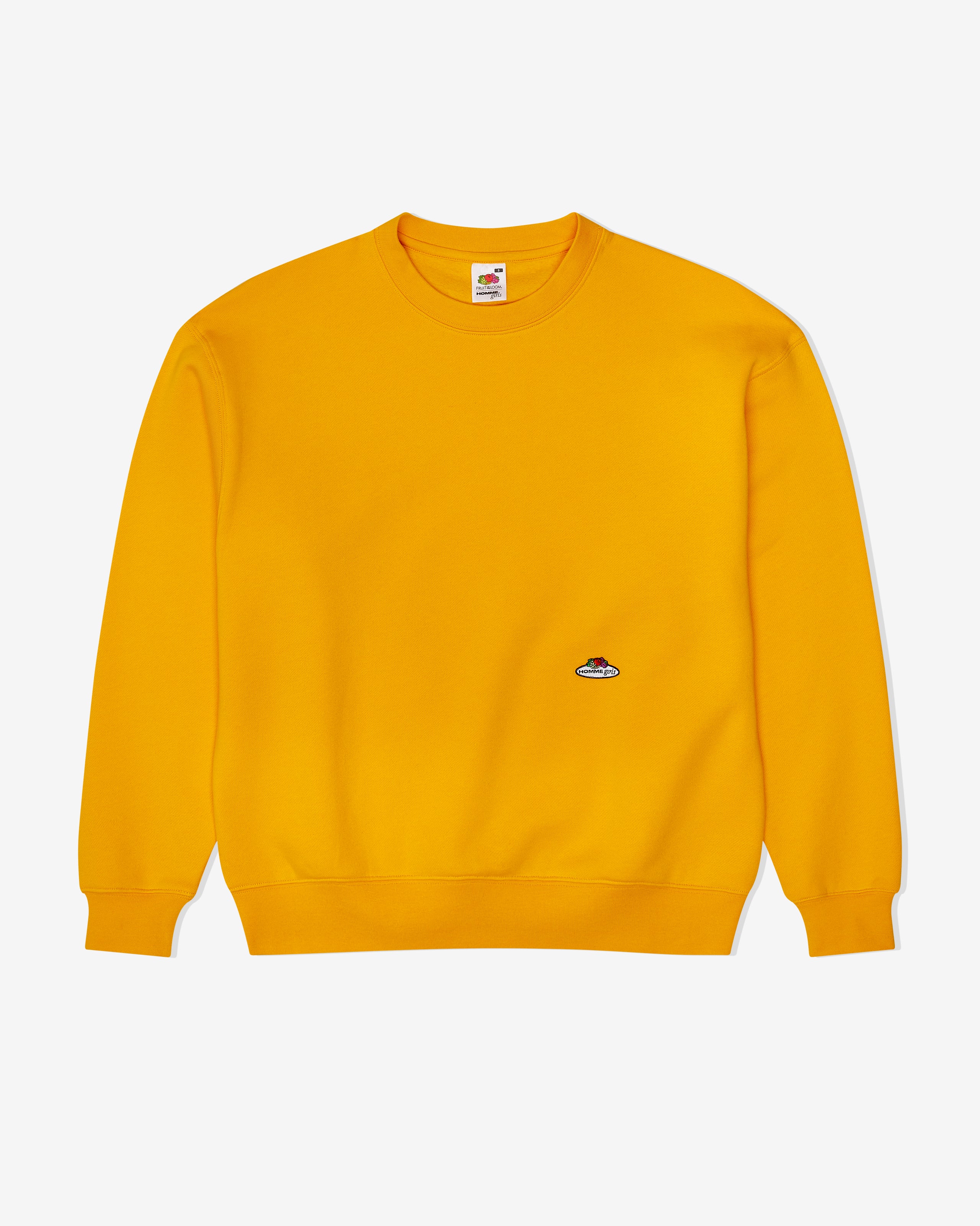 HommeGirls x Fruit Of The Loom Sweatshirt in Yellow