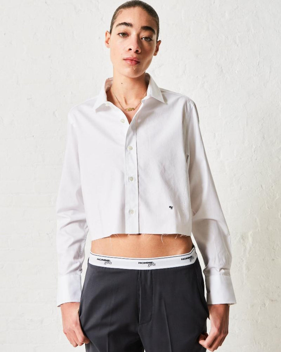 Original Men's White Cropped Shirt
